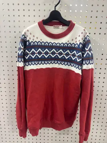 WAREHOUSE 눈꽃 패턴 맨투맨 40