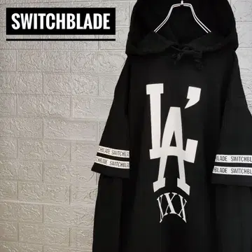 라르크앙시엘 HYDE 착용 새상품급 브레이드 후드 맨투맨 블랙 XXL