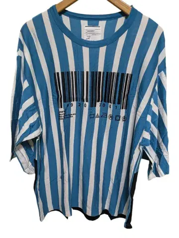 상태 A+ SHAREEF 빅 실루엣 샤리프 스트라이프 티셔츠