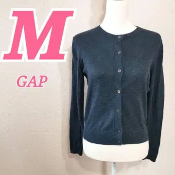 GAP 갭 네이비 얇은 소재 니트 가디건 M 캐주얼 내추럴