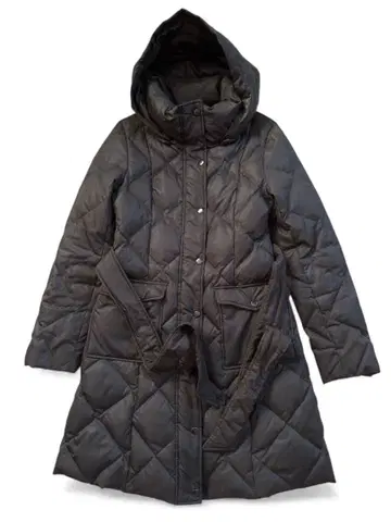 [ 미사용 ] 인터플래닛 벨티드 롱 다운 코트 다크 브라운 M