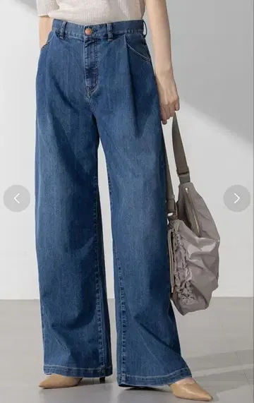 빅 사이즈 23구 DENIM 썸머 턱 와이드 데님 팬츠 44