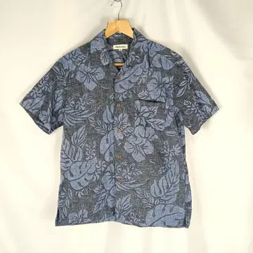 Restoration 보타니컬 알로하 셔츠 M 블루 계열 B4086