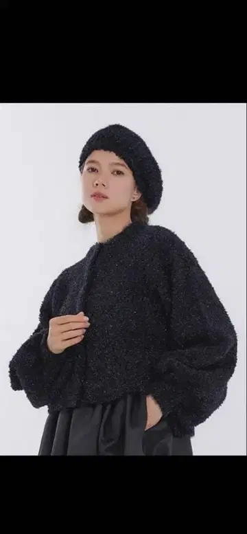 yori 라메 페더 니트 가디건 38