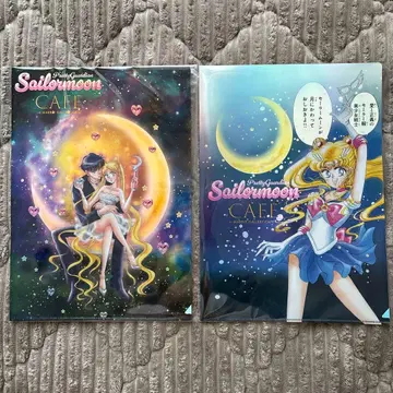 키 비주얼 세일러문 카페 오로라 클리어 파일 세트 츠키노 우사기