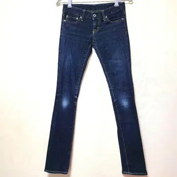 moussy 로우라이즈 스키니 데님 인디고 블루 23