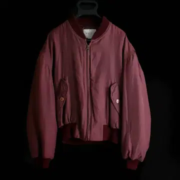 80s SUIVI HOMME SILK MA-1 flight jacket
