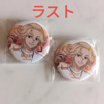 도쿄 리벤저스 사노 만지로 카메라 산포 캔뱃지 금박 2개