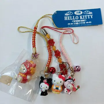 지역 한정 헬로키티 족쇄 스트랩 4개 세트