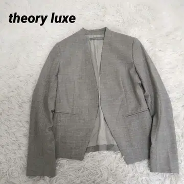 최고급 EXECTIVE 띠어리 럭스 테일러드 자켓 노카라 S