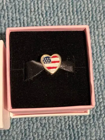 판도라 미국 국기 하트 참 (US limited)