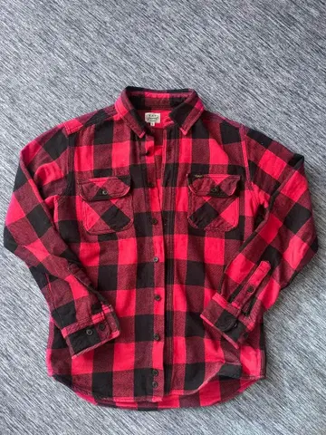 새상품급 KEY 복각 버퍼 체크 체크 플란넬 셔츠 헤비 플란넬 S 사이즈