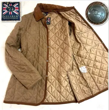 새상품급 LAVENHAM 퀼팅 자켓 최상급 울 영국제 38 남성용