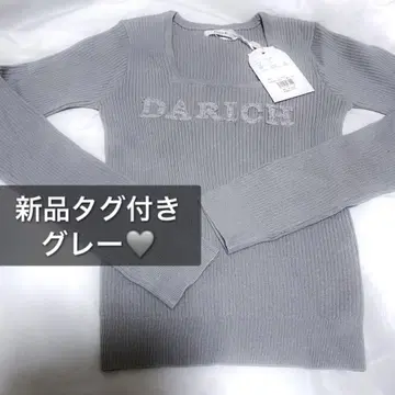 택 포함 새상품 다리치 darich 긴팔 니트 아플리케