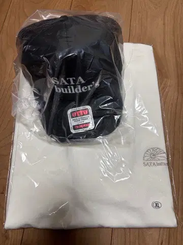 사타 빌더즈 T셔츠 XL 메쉬 캡 세트 SATA builder's