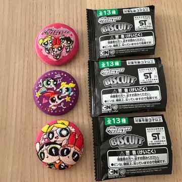 파워퍼프걸스 자수 캔뱃지 3개 세트