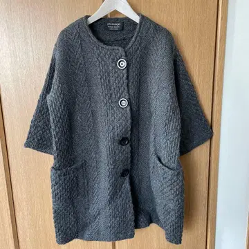 john branigan 울 롱 코트 차콜 그레이