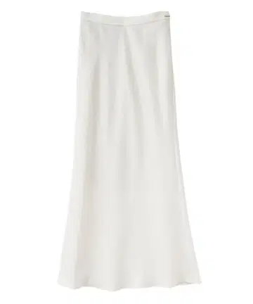 새상품 택 포함*메인 새틴 바이어스 스커트(아이보리) S