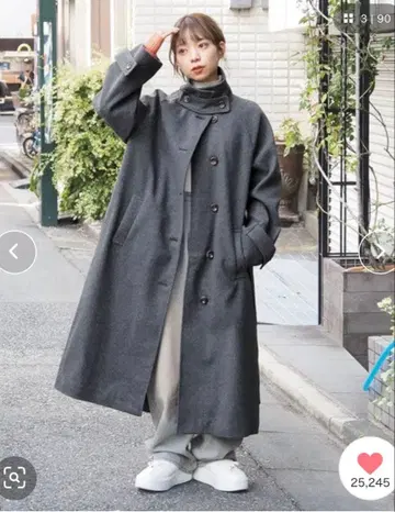 [ 새상품, 택 포함 ] tiptop 2WAY 스텐칼라 롱 코트