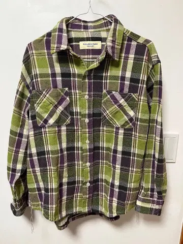 BEAMS BOY 워크 체크 롱 슬리브 셔츠