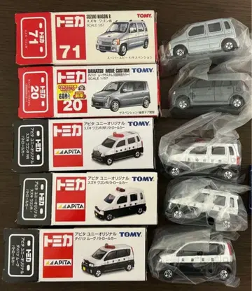 토미카 스즈키 왜건R 다이하츠 무브 5대 세트