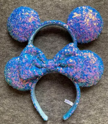 디즈니 스팽글 머리띠 오로라 스카이블루 핑크 파랑 묶음 판매