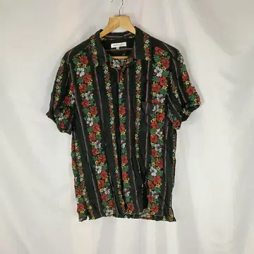 Growth by Grail 알로하 셔츠 레이온 L 블랙 B4087