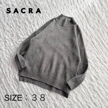 [새상품급] SACRA 최근 모델 니트 풀오버 스웨터 하이넥