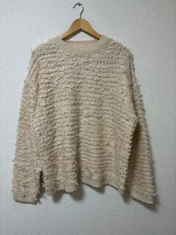 시마무라 anna 푸들 니트 베이지 계열 LL