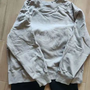 relume 그레이 로고 프린트 맨투맨