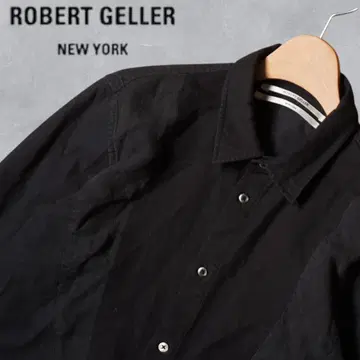 J423@ ROBERT GELLER 드레스 셔츠 46 블랙