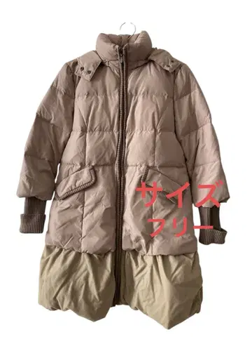 671OggiClub 택 포함 새상품 베이지 충전솜 점퍼 프리 사이즈