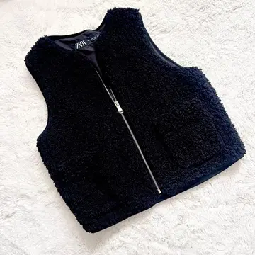 컨디션 최상 ZARA 보아 베스트 골드 블랙