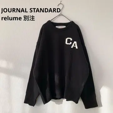 새상품급 저널 스탠다드 리룸 로고 니트 블랙 CA