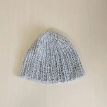 모헤어 니트 모자 라이트 그레이