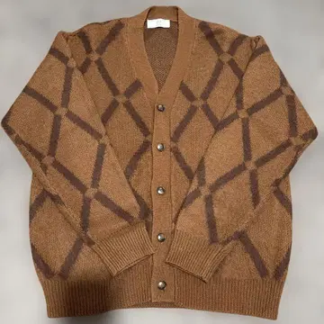 417 에디피스 기하학 패턴 가디건