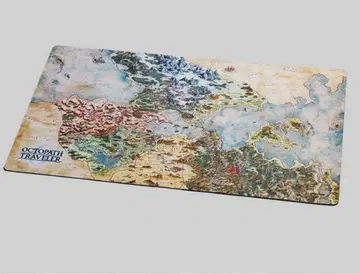 옥토패스 트래블러 0 컬렉터즈 에디션 특전 게임 매트 지도