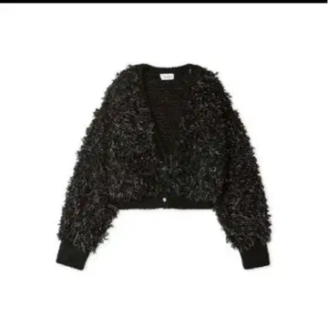 emmi 니트 가디건 블랙 라메