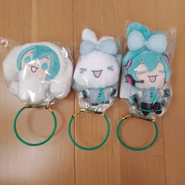 하츠네 미쿠 봉제 인형 키링 3개 세트