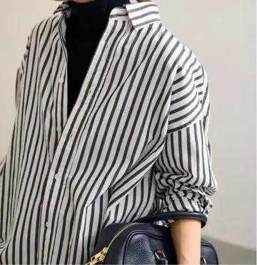 스트라이프 레귤러 셔츠