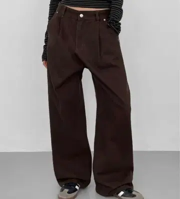 BLACKUP 데님 브라운