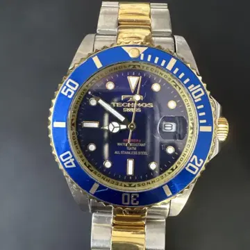 TECHNOS TAM629 블루/골드 다이버즈