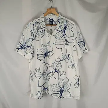 GAP 와플 반팔 셔츠 XL 보타니컬 XL B4090