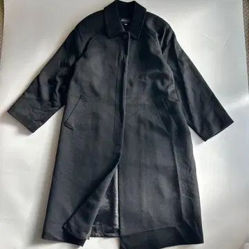 새상품급 ARICO 캐시미어 100% 롱 코트 히요쿠 버튼 블랙