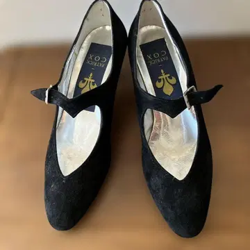 PATRICK COX 블랙 스웨이드 하이힐