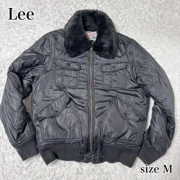 Y2K 00s Lee 아우터 MA-1 옷깃 보아 봄버 자켓