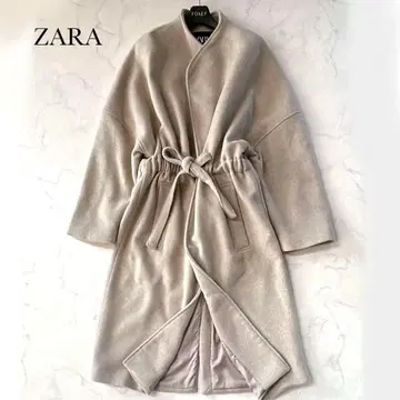 새상품급 자라 드로우 스트링 슈퍼 롱 가운 코트 XL 상당