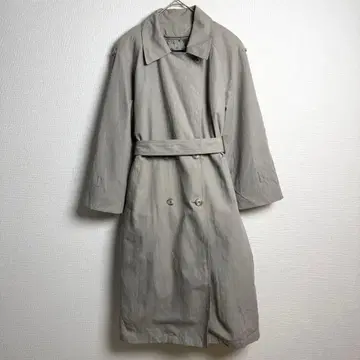 209 London Fog Trench Floral Belt Greige