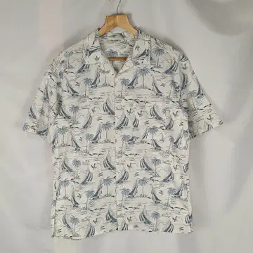 UNIQLO 반팔 셔츠 하와이안 셔츠 야자수 B4091