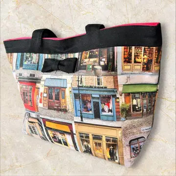 레어 톡시 intoxic. 백 토트백 도시 풍경 빅